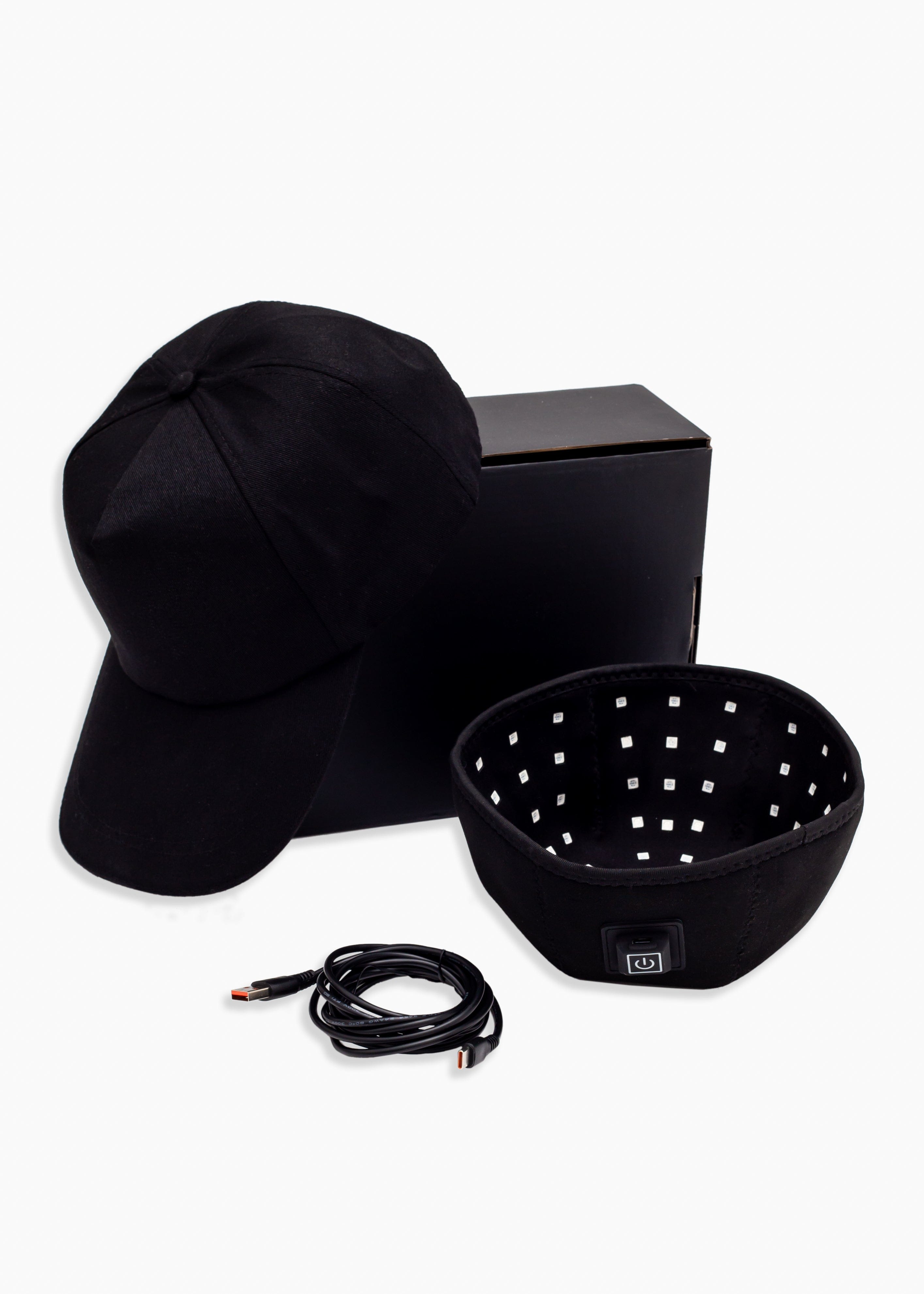 Luma Pulse Black Led Cap With Box LED Light Therapy Hair Growth Cap